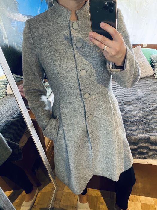 Elegancki Welniany plaszcz