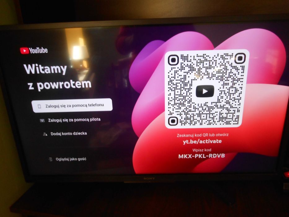 TV Sony smart tv 32 cale