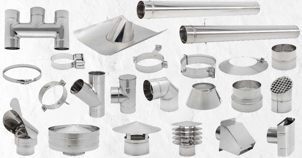 Acessórios em Inox para ventilação
