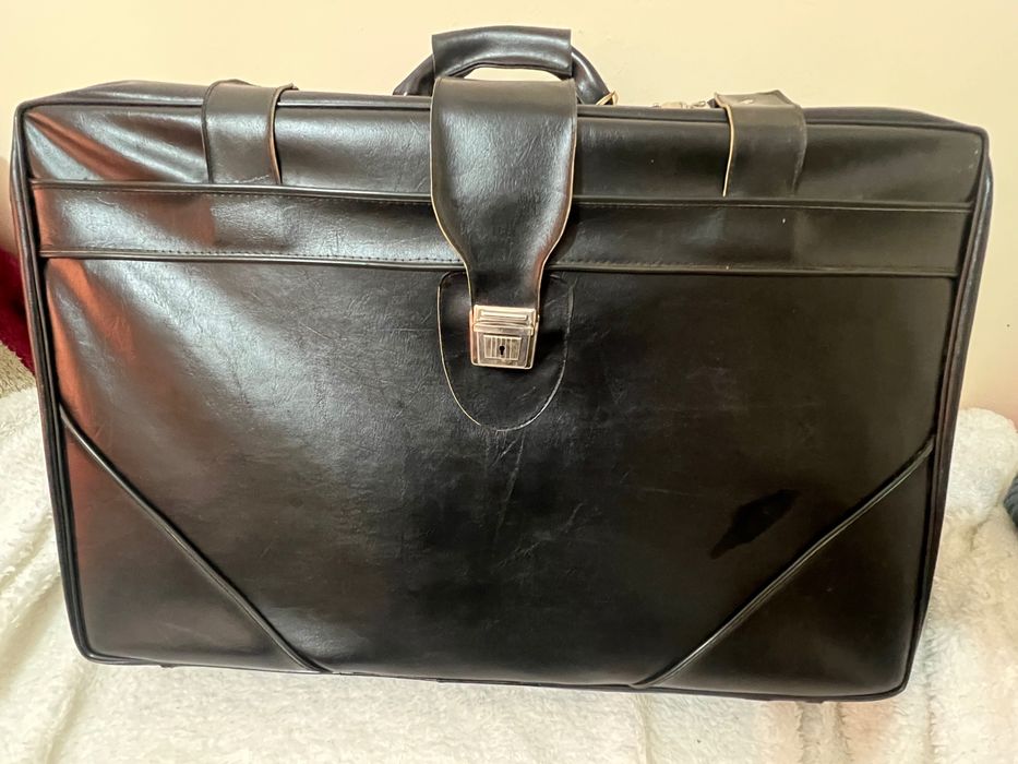 Mala Antiga de viagem Preta