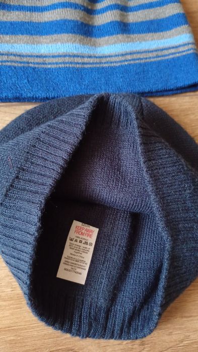 Czapka chłopięca roz 52 kpl 2 szt