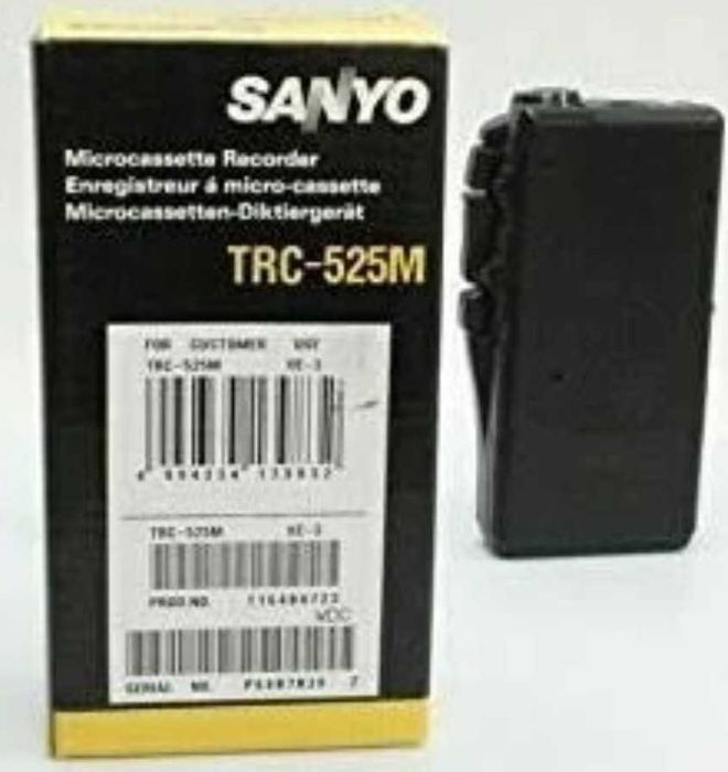 Micro gravador Sanyo, modelo TRC- 520m