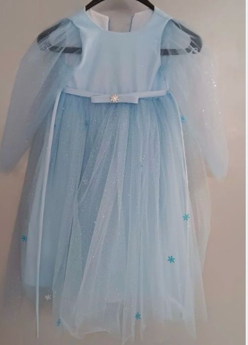Сукня сніжинки, плаття Ельзи , голубе плаття