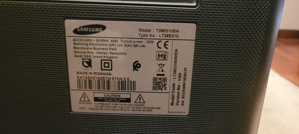 TV Samsung 28" LED Modelo T28E310EW 28 polegada