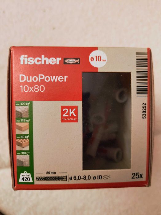 FISCHER kołki duopower 10x80