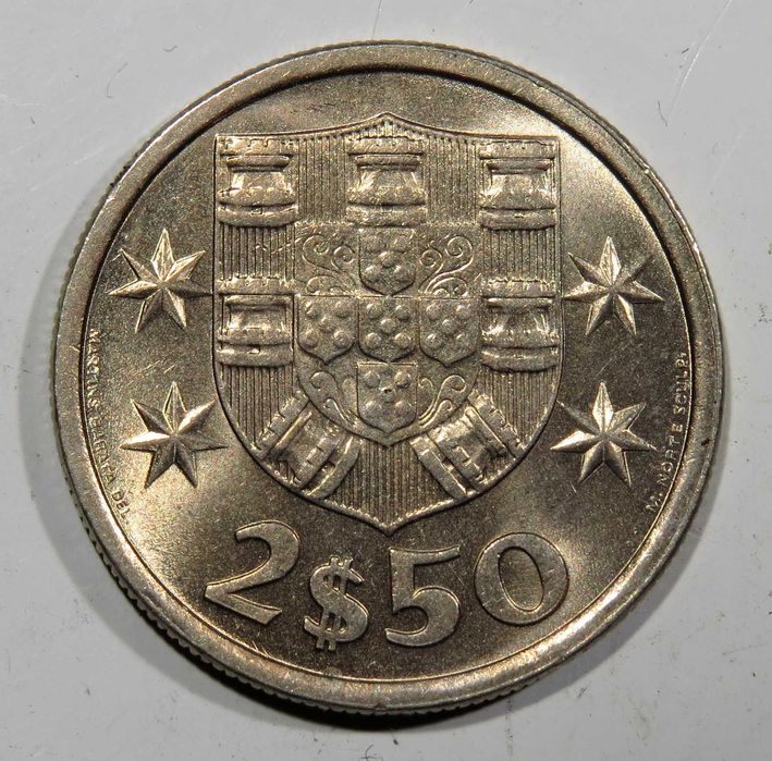 Moedas Republica - 2$50 1970 71 72 73 - NOVAS DE ROLO - Só 2,5€ cada