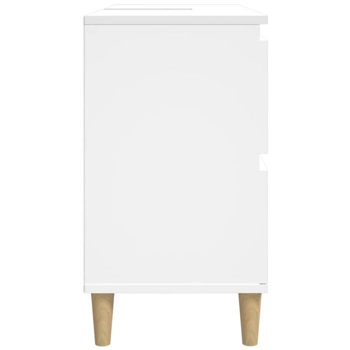 vidaXL Szafka pod umywalkę, biała, 80x33x60 cm