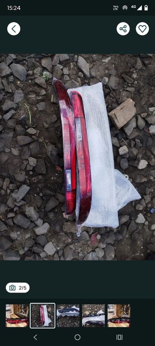 Фонарь фонарі фара бампера стоп Audi Q5 від 16 року Q7 від 15року