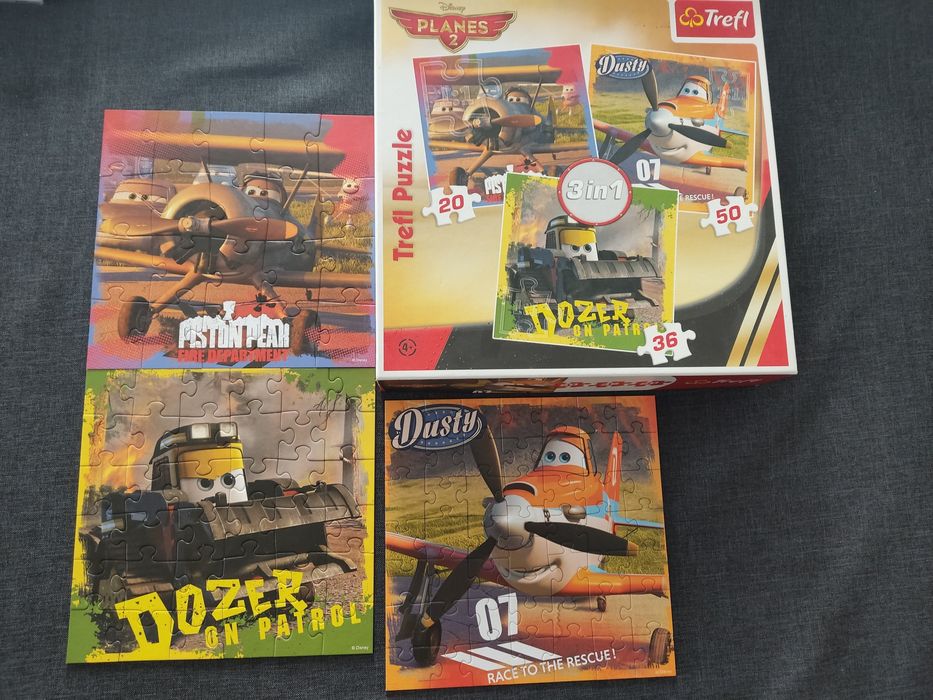 Puzzle Samoloty 3 in 1