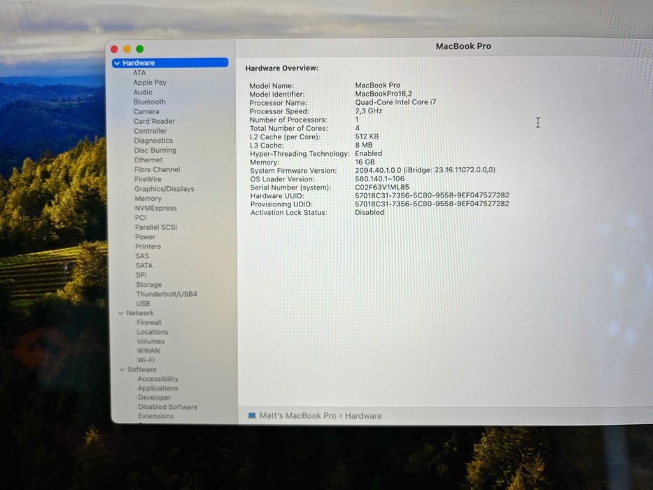 MacBook Pro 13 2020 | i7 | 16GB RAM | 512GB SSD | 4x Thunderbolt