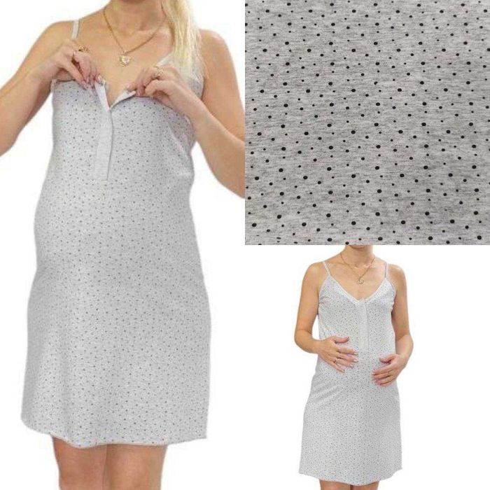 Туніка сорочка для вагітних і годування бавовняна на кнопках