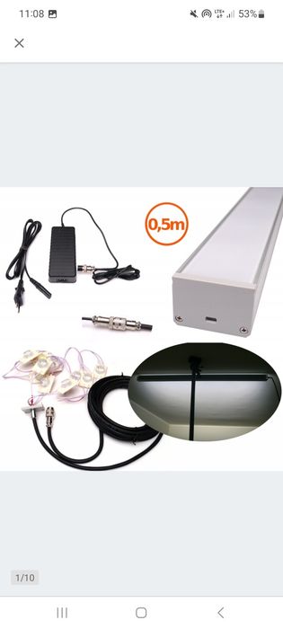 Lampa do gładzi / lampa inspekcyjna – użyta tylko raz