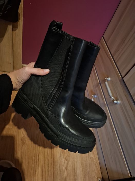 Czarne botki damskie