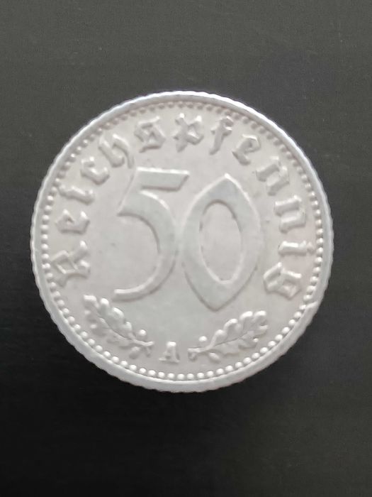 Antyk moneta 50 Reich pfenig "A"