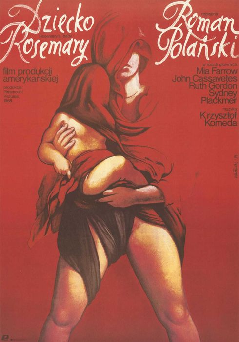 Plakat filmowy Dziecko Rosemary Wiesław Wałkuski numerowany sygnowany