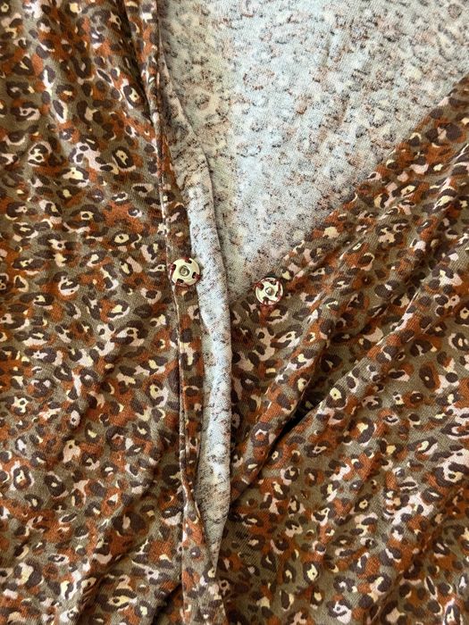 Vestido estampado castanho pull&bear