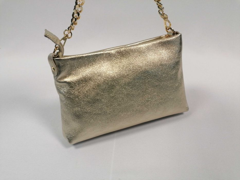 Nowa włoska torebka damska Borse in Pelle skórzana listonoszka