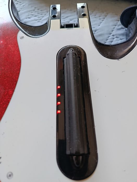 Guitarra Guitar Hero / Band Hero PS2 PS3 Wireless - Red Sparkle