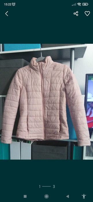 Letnia kurtka pudrowy róż