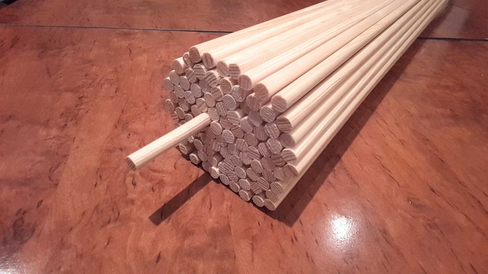 Wałek średnica 8 mm walik drążek kij patyk  pręt promień  drewniany