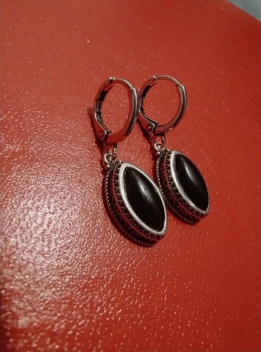 Серьги с ониксом