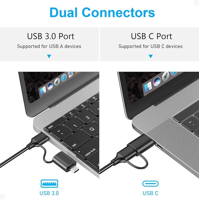 Czytnik kart pamięci 4in1 USB C i USB 3.0 czytnik kart SD