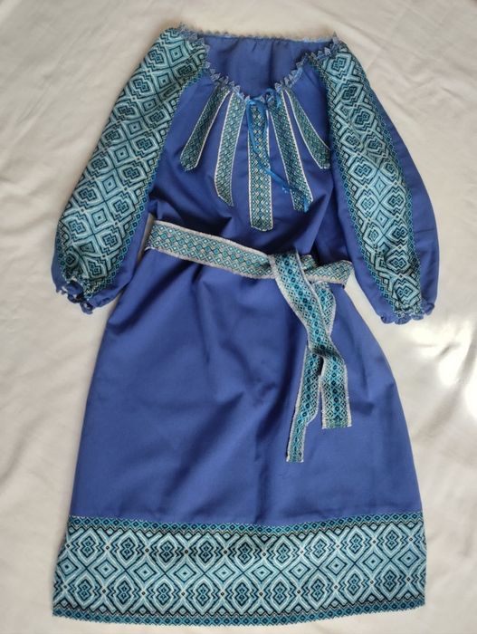 Сукня-вишиванка з поясом 48р (L)