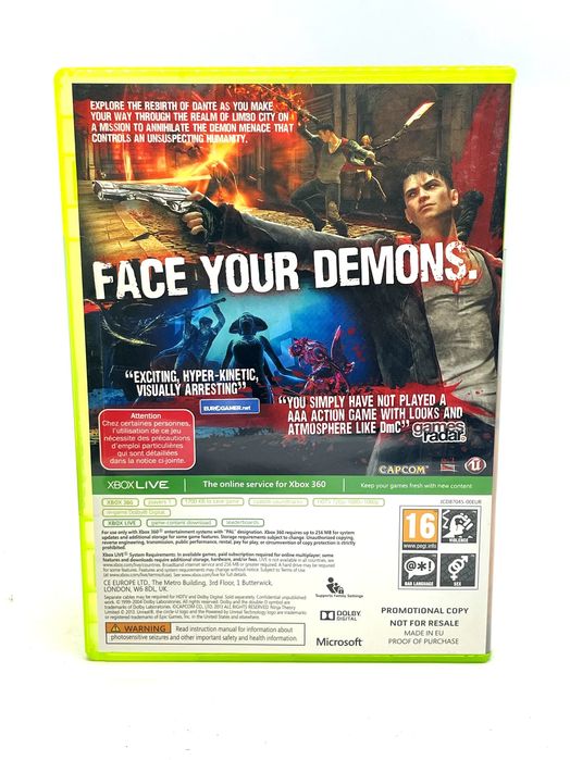 Devil May Cry PROMO Xbox 360 Po Angielsku