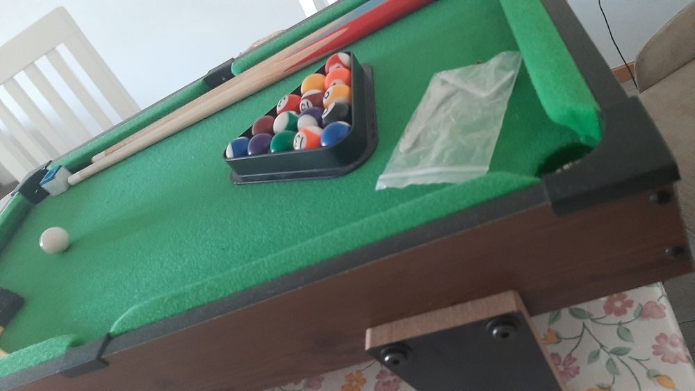 Mesa de bilhar .