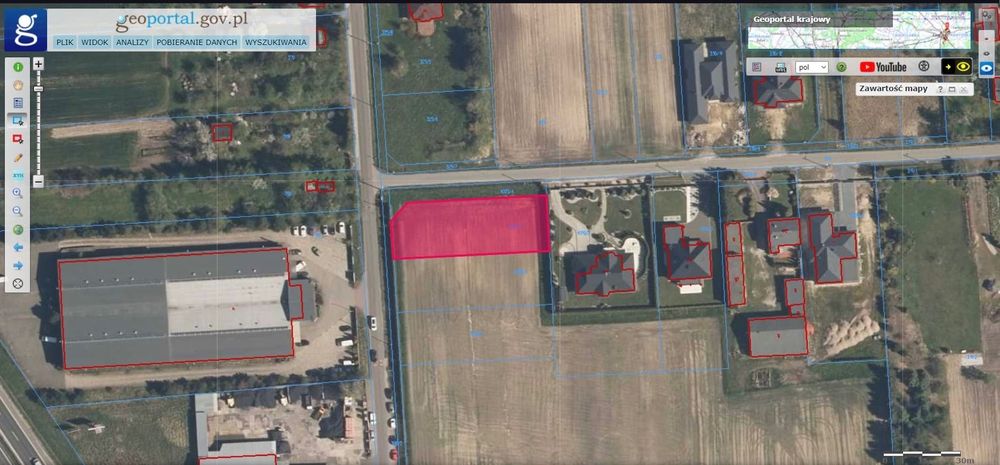 Na sprzedaż działka budowlana – Rzgów, ul. Stadionowa