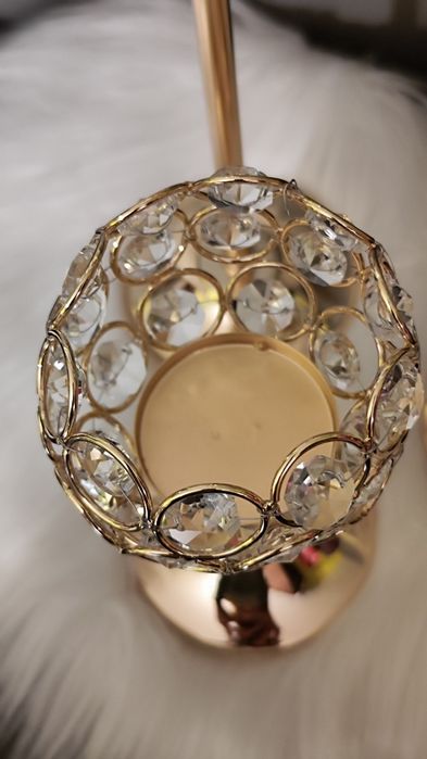 Nowe Zestaw kryształowych świeczników