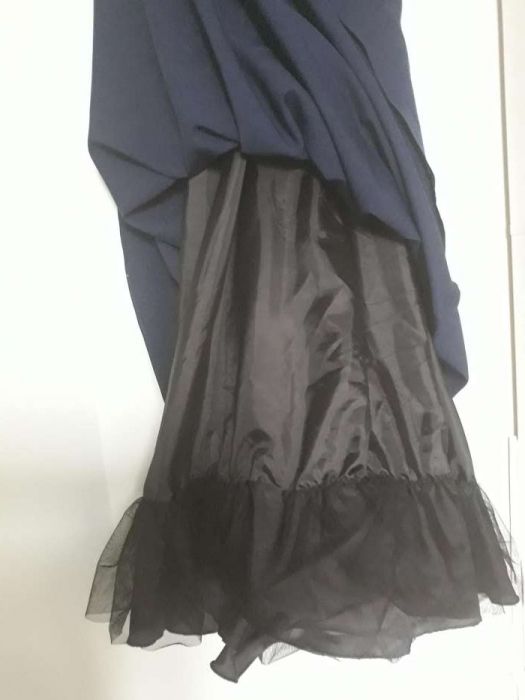 Sukienka długa granatowa r.38 elegancka