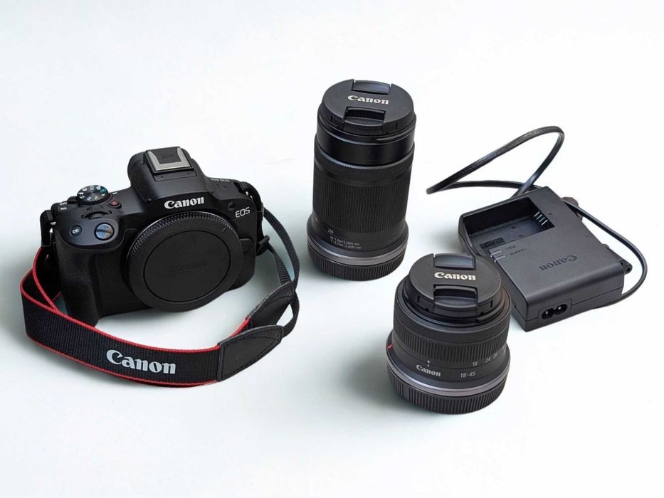 CANON EOS R50 18-45mm f4 5 6.3 is stm + RF-S 55-210mm F5-7.1 IS STM