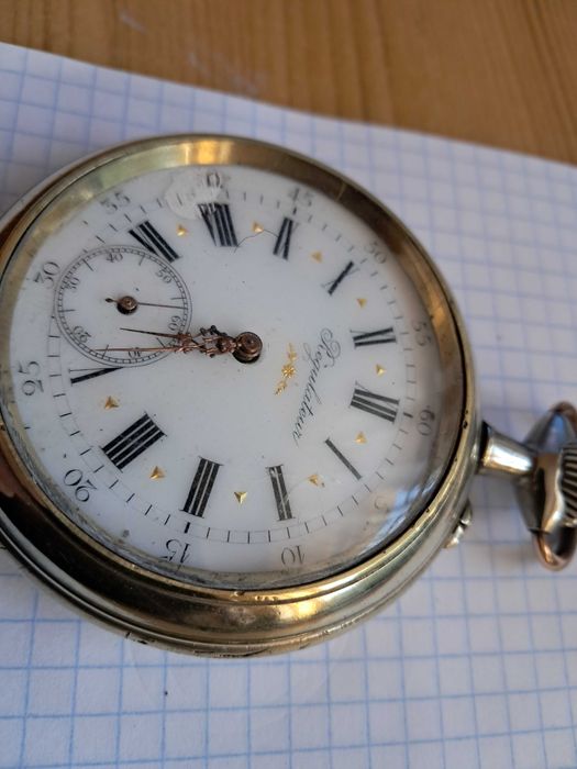 Zegarek REGULATEUR duzy 66 mm,chodzi,piękny stan