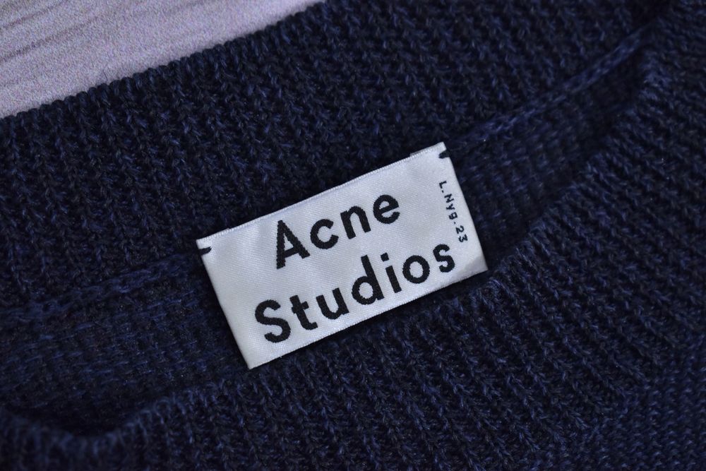 Acne Studios Lniany Sweter Damski Crop Top / L