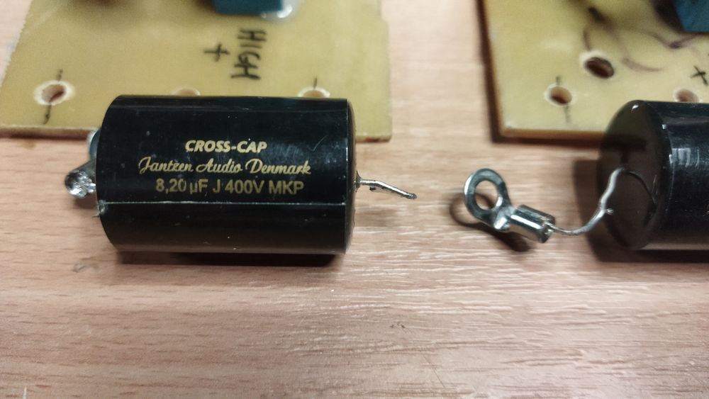 Детали HiFi фильтра двухполосной  АС