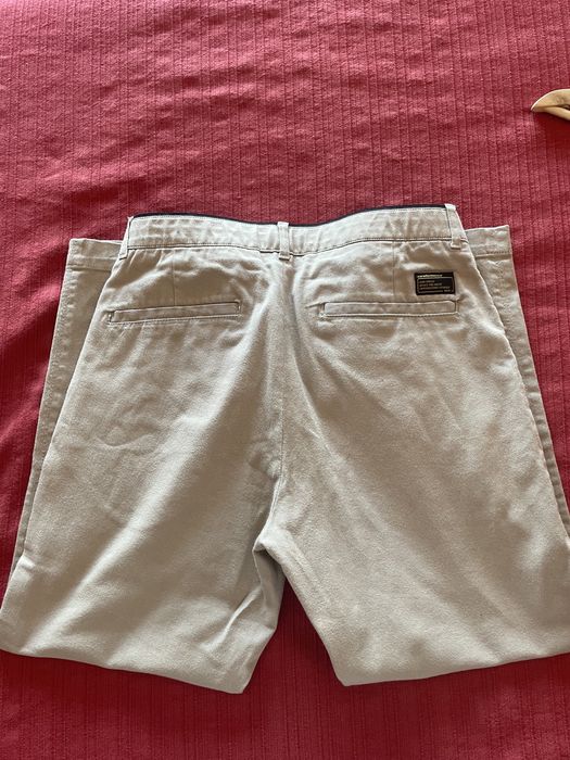 Calcas bege zara