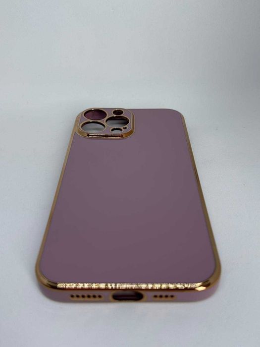 Iphone 13 PRO MAX Etui Case Obudowa Fioletowo-Złota kod 1039