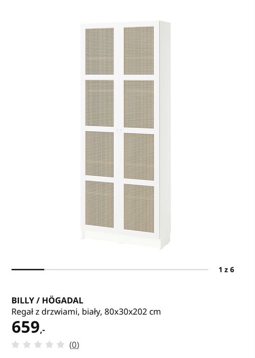 Nowy regał Ikea Billy/Hogadal
