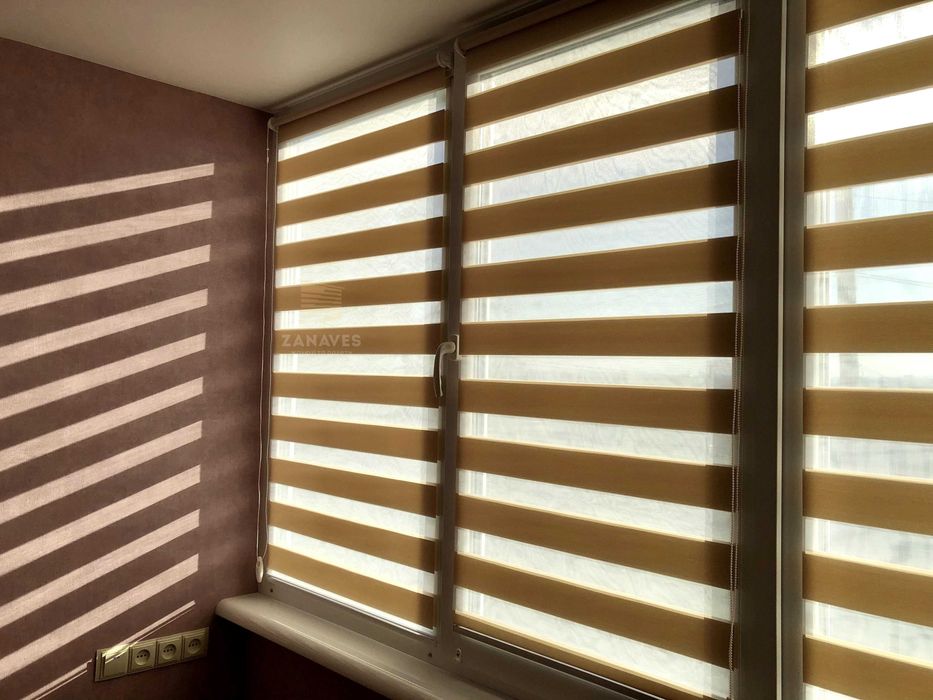 Ролети день ніч, жалюзи день ночь, тканевые ролеты, рулонные шторы