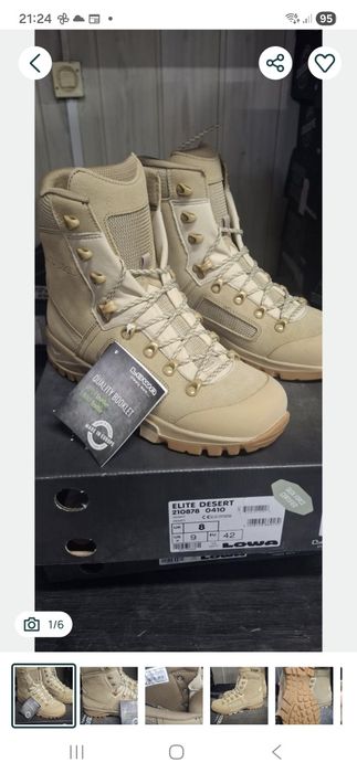Piaskowe buty trekkingowe Lowa Elite Desert r 42