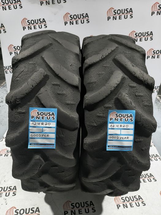 2 pneus agrícolas 12.4R20 ou 320-85R20 - Veja o preço 180 Euros - Ofer