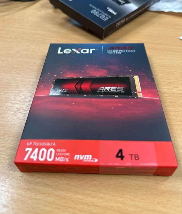 Lexar Ares 4TB SSD M.2 NVMe PCIe Gen4x4 - Até 7400MB/s Novo/Selado