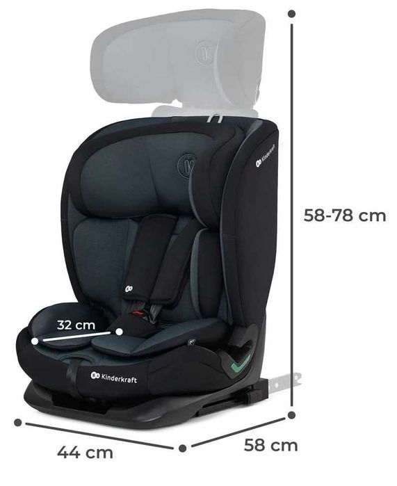 Kinderkraft ONETO3 Fotelik Samochodowy 9-36kg I-Size ISOFIX ODCHYLANY