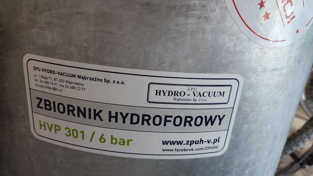 Sprzedam zbiornik hydroforowy 300l HYDRO-VACUUM