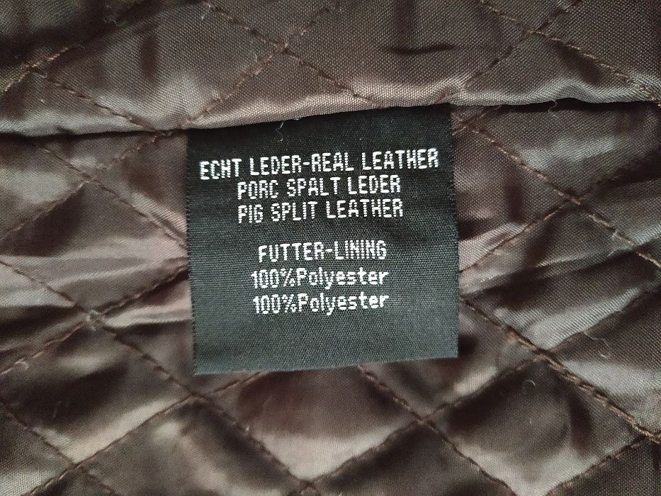 Skórzana zamszowa ocieplana kurtka damska