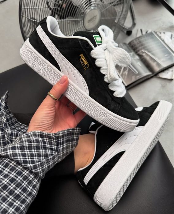 36-44! Краща ціна на Puma suede xl black white