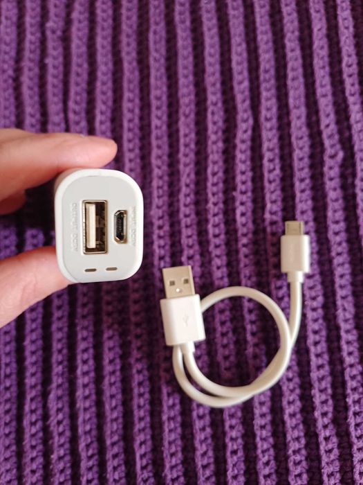 Powerbank Branca | 2 Entradas (USB + Micro USB)