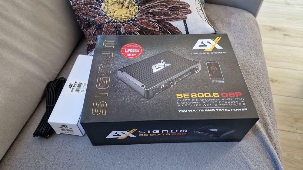 ESX SE800.6DSP 6-kanałowy wzmacniacz z 8-kanałowym DSP