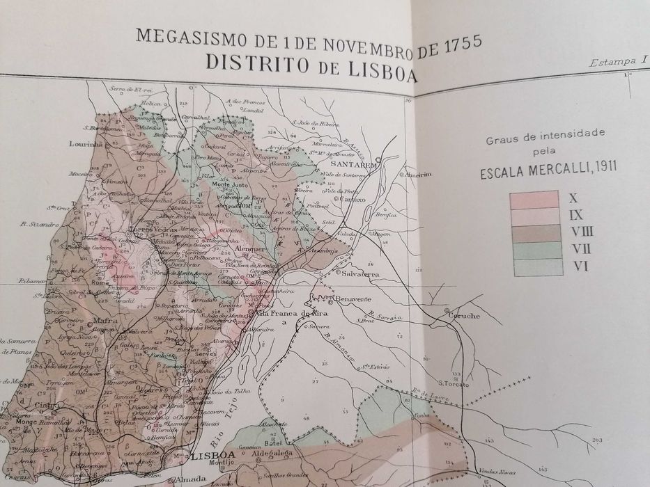 Livro de 1932 sobre o Terremoto de 1755